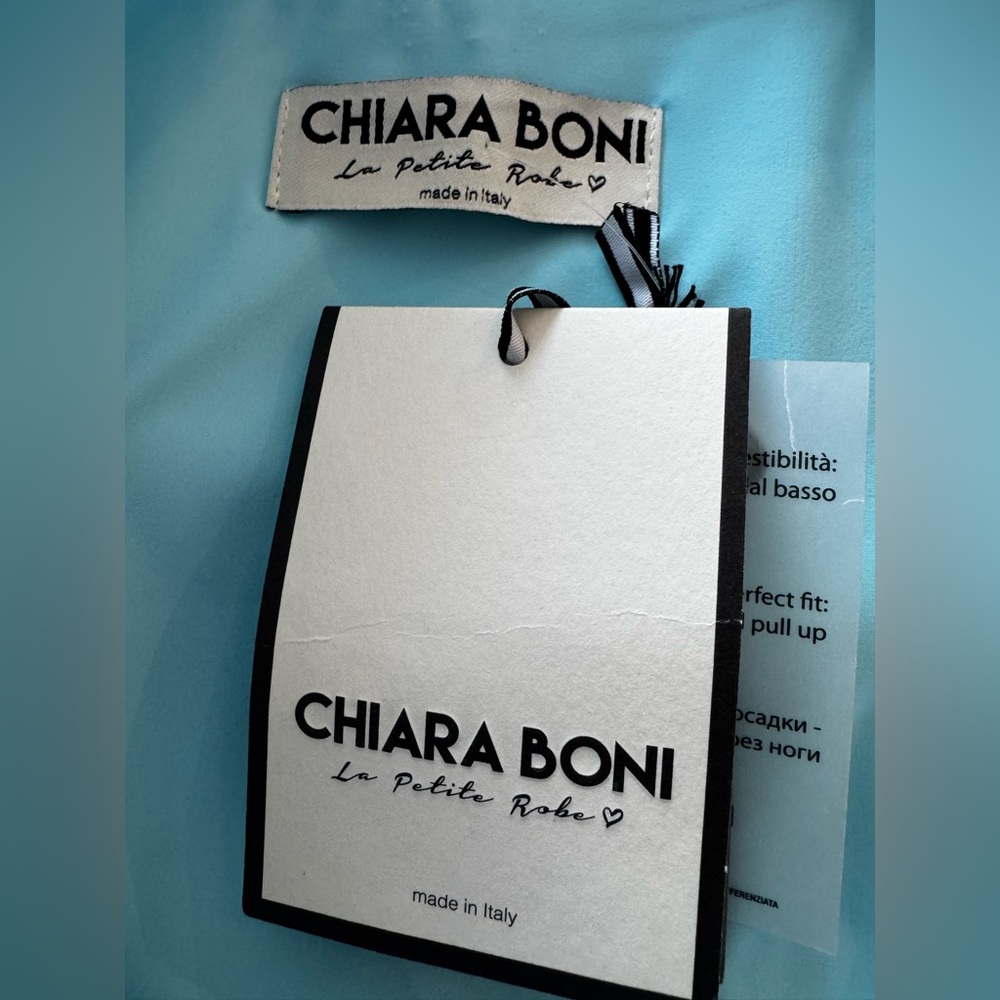 Chiara Boni Light Blue Midi Dress with Ring Detail - Picture 9 of 10